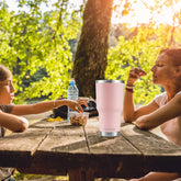 30 oz Pink Glitter Stainless Steel Tumbler